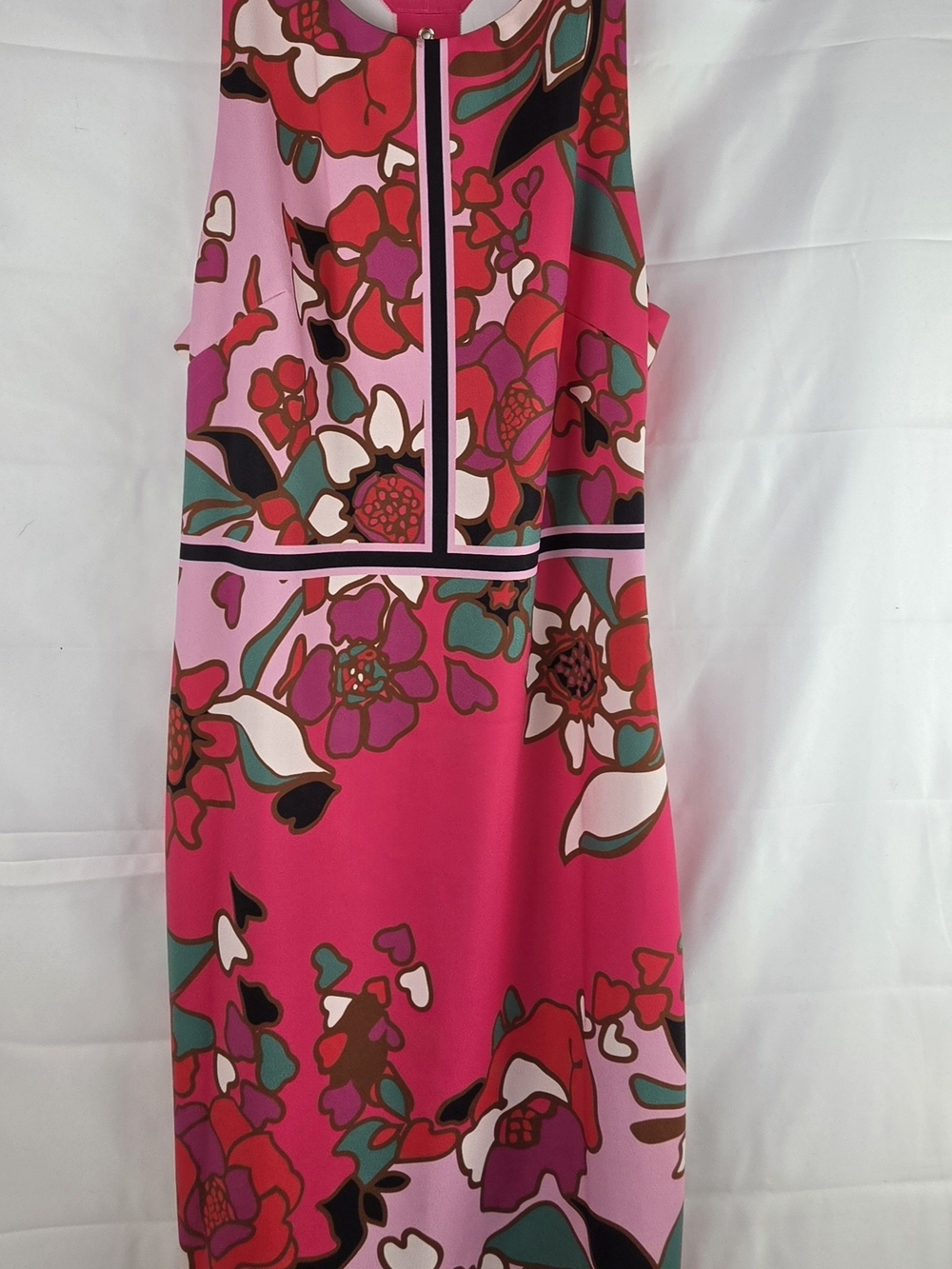 Ted Baker Pink Floral Shift Dress Size US 10